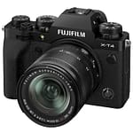 Fujifilm X-T4 26MP Mirrorless Camera Body with XF18-55mm Lens (X-Trans CMOS4 Sensor, EVF, Face/Eye AF, IBIS, LCD Touchscreen, 4K/60P & FHD/240P Video, Film Simulations, Weather Resistance) – Black