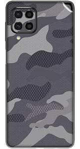 Read more about the article SILKWRAPS® Printed Matte Finish Vinyl Mobile Wrap Compatible with Samsung Galaxy M33 5G Skin Sticker Protector- Grey-Silver-Camouflage-65 (ONLY Back and Camera Part)