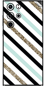 Read more about the article SILKWRAPS® Printed Matte Finish Vinyl Mobile Wrap Compatible with Samsung Galaxy S22 Ultra 5G Skin Sticker Protector- Glitter-Sparkles-Stripes-Color-Tilt-41 (ONLY Back and Camera Part)