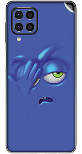 Read more about the article SILKWRAPS® Printed Matte Finish Vinyl Mobile Wrap Compatible with Samsung Galaxy M33 5G Skin Sticker Protector- Palm-Face-81 (ONLY Back and Camera Part)