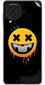 Read more about the article SILKWRAPS® Printed Matte Finish Vinyl Mobile Wrap Compatible with Samsung Galaxy M33 5G Skin Sticker Protector- Skull-Smiley-Face-83 (ONLY Back and Camera Part)