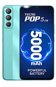 Read more about the article Tecno Pop 5 LTE (Turquoise Cyan, 2GB RAM,32GB Storage) | Front Flash | 8MP Dual Camera