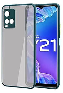 Read more about the article Jkobi Back Cover Case for Vivo Y21 2021 | Y21G (Camera Protection | Toughened Glass Sheet | Smoke Crystal PC | Green)