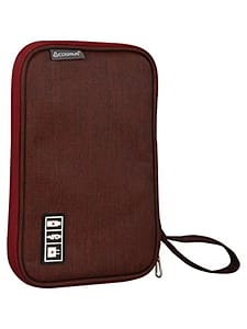 Read more about the article COSMUS Gadget Organizer Case Portable Zippered Pouch for All Small Gadgets USB Cables Maroon