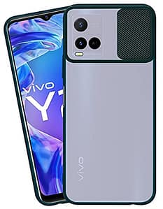 Read more about the article Jkobi Back Cover Case for Vivo Y21 2021 (Sliding Shutter Camera Protection | Translucent | Thermoplastic | Green)