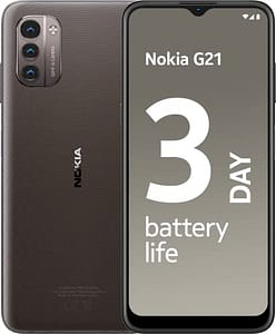 Read more about the article (Renewed) Nokia G21 Android Smartphone, Dual SIM, 3-Day Battery Life, 6GB RAM + 128GB Storage, 50MP Triple AI Camera | Dusk