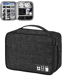 Read more about the article YASHODHARA Electronics Accessories Organizer Bag, Universal Carry Travel Gadget Bag for Cables, Plug and More, Perfect Size Fits for Pad Phone Charger Hard Disk