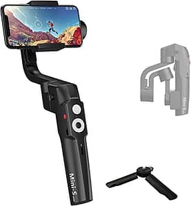 Read more about the article MOZA Mini S Essential Foldable Smartphone Gimbal Stabilizer with Quick Playback, One-Button Zoom, Timelapse, Object Tracking, Inception Mode Function for Smartphone, Black