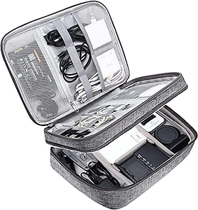 Read more about the article House of Quirk Electronic Bag Travel Cable Accessories Bag Double Layer Electronics Organizer Portable Storage Case for Cable, Cord, Charger, Phone, Adapter, Power Bank, Hard Drives – Grey