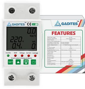 Read more about the article GADITES WiFi Smart Devices Circuit Earth Leakage Over Under Voltage Protector Relay Device Switch Breaker Energy Power kWh Meter All In one Pro Series 63 AMPS