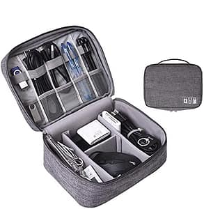 Read more about the article Gopendra Gadget Organizer Case, Electronic Accessiries Organizer Bag Portable Zipper Bag Travel Bag Go Bag Pouch Gadget Bag for All Small Gadgets, Hard Disk, Adapters USB Cables Chargers