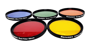 Read more about the article Hanumex® 58 mm Full Color Filter Kit 5 Color Filter Set Lens Accessory Kit for All 58 mm DSLR Cameras Lens Camera Accessories