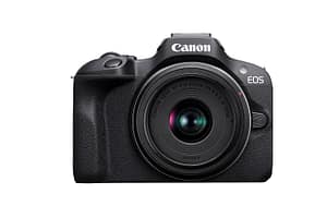 Read more about the article Canon EOS R100 24.1 MP Mirrorless Camera (Black) with RF-S18-45mm f/4.5-6.3 is STM Optical Zoom Lens | 4k Video