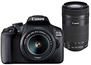 Read more about the article Canon EOS 1500D 24.1MP Digital SLR Camera (Black) with 18-55 and 55-250mm is II Lens