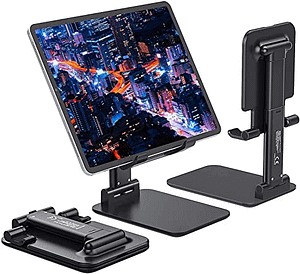 Read more about the article STRIFF Foldable Tablet Mobile Tabletop Stand Holder – Angle & Height Adjustable Desk Cell Phone Holder Anti-Slip Compatible with Smartphones/iPad Mini/Game/Kindle/Tablet(4-10″)