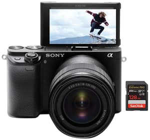 Read more about the article Sony Alpha ILCE-6400M 24.2MP Mirrorless Digital SLR Camera (Black) with 18-135mm Power Zoom Lens & SanDisk Extreme Pro SD UHS I 128GB Card for 4K Video for DSLR and Mirrorless Cameras 200MB/s Read