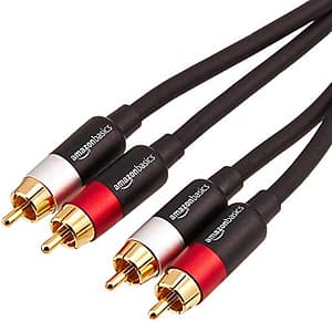 Read more about the article AmazonBasics 1/2-Male to 2-Male RCA Audio interconnects – 8 feet, 2-Male to 2-Male