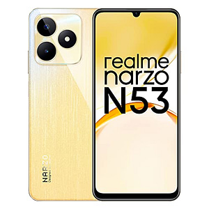 Read more about the article realme narzo N53 (Feather Gold, 6GB+128GB) 33W Segment Fastest Charging | Slimmest Phone in Segment | 90 Hz Smooth Display