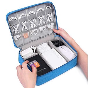 Read more about the article Meetzone Portable Electronics Accessories Organizer Bag-Waterproof Cable Organizer Bag,Gadget Carrying Case for Cable, Chargers, Electronics Adapters (Multicolour/1pcs)