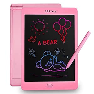 Read more about the article Bestor Portable LCD Writing Tablet 10 inches Paperless Memo Digital Tablet Pad for Writing/Drawing (Pink)