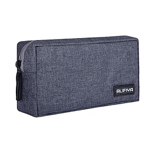 Read more about the article Alifiya Polyester Gadget Charger Pouch / Travel Organizer Pouch for Cables / Hard Disk / Charger (Grey)