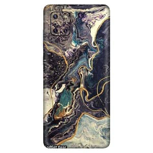 Read more about the article Gadget Gear Vinyl Skin Back Sticker Ocean Marble with Golden Streaks (84) Mobile Skin Compatible with Samsung Galaxy Note 10 Lite (Only Back Panel Coverage Sticker)