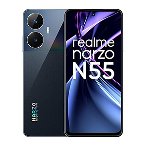 Read more about the article realme narzo N55 (Prime Black, 6GB+128GB) 33W Segment Fastest Charging | Super High-res 64MP Primary AI Camera