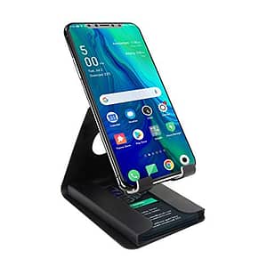 Read more about the article Portronics Modesk Plus POR-1196 Universal Mobile Phone Stand with Card Holder (Black)