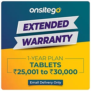 Read more about the article Onsitego 1 Year Extended Warranty for Tablets from Rs. 25001 to Rs. 30000 for B2B (Email Delivery in 2 Hours)