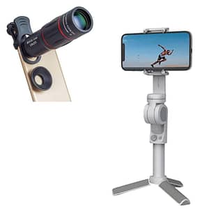 Read more about the article Rambot Handheld 3-Axis Smartphone Gimbal Stabilizer with Grip, Tripod, Gimbal Stabilizer with 18x Mobile Lens Full HD Quality DSLR Background Blur Monocular Telescope with Tripod Stand