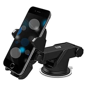 Read more about the article ELV Car Mount Adjustable Car Phone Holder Universal Long Arm, Windshield for Smartphones – Black
