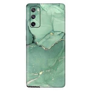 Read more about the article Gadget Gear Vinyl Skin Back Sticker Emerald Green Marble (73) Mobile Skin Compatible with Samsung Galaxy S20 FE (Only Back Panel Coverage Sticker)