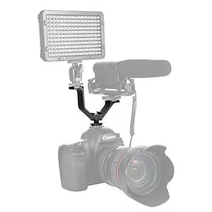 Read more about the article Yantralay Universal V Shape Triple Hot Shoe Mount Bracket for Nikon Canon Sony Pentax DSLR Camera or Camcorder Accessory Like LED Video Light,Microphone,Monitor,Flash