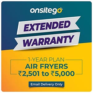 Read more about the article Onsitego 1 Year Extended Warranty for Air Fryers (Rs. 2501 to 5000) Email Delivery