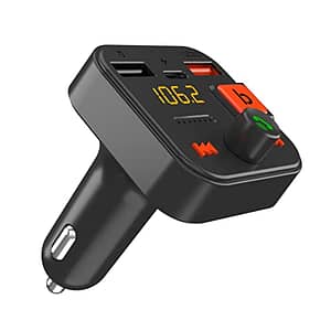 Read more about the article Portronics Auto 20 Smart Audio Connector with Mobile Charger(Type C + QC 3.0), Latest Bluetooth 5.1, 30W Output, Handsfree Calling, Powerful Bass Compatible with Most Cars(Black)