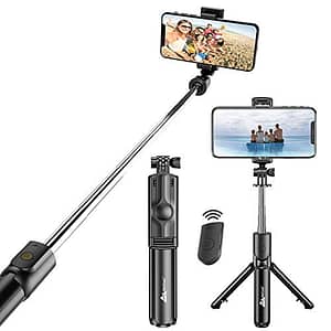 Read more about the article WeCool Bluetooth Extendable Selfie Sticks with Wireless Remote and Tripod Stand, 3-in-1 Multifunctional Selfie Stick with Tripod Stand Compatible with iPhone/OnePlus/Samsung/Oppo/Vivo and All Phones