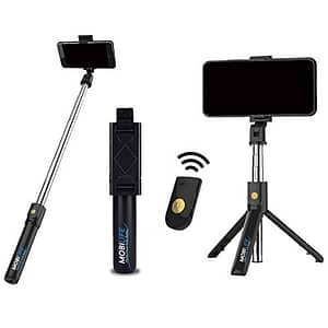 Read more about the article Mobilife Bluetooth Extendable Selfie Stick with Tripod Stand and Wireless Remote,3-in-1 Multifunctional Selfie Stick Tripod for iPhone Samsung Mi Realme Oppo Vivo Google More,Black