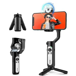 Read more about the article Mabron Gimbal Stabilizer for Smartphone w/AI Visual Tracking LED Video Light Auto Zoom Foldable Gimbal for YouTube TikTok Live Video,3-Axis Gimbal