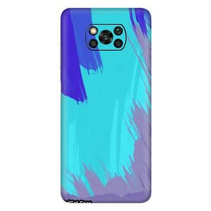 Read more about the article Gadget Gear Vinyl Skin Back Sticker Brush Stroke Sky Blue and Purple (95) Mobile Skin Compatible with Xiaomi Poco X3 Pro (Only Back Panel Coverage Sticker)