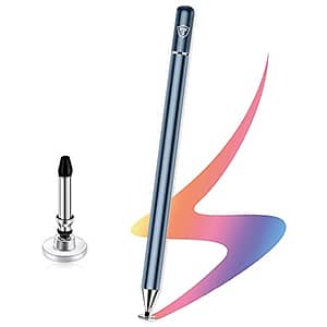 Read more about the article Tukzer Capacitive Stylus Pen for Touch Screens Devices, Fine Point, Lightweight Metal Body with Magnetism Cover Cap for Smartphones/Tablets/iPad/iPad Pro/iPhone (Grey)