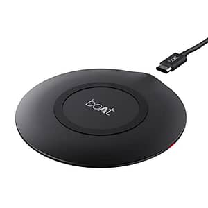 Read more about the article boAt floAtpad 350 Qi Certified Wireless Charger with 6mm Transmission Range, Smart IC Protection Against Damage & 1 Type C Output Cable(Carbon Black)