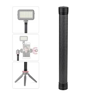 Read more about the article Stabilizer Extension Rod Carbon Fiber Bar Universal Handheld Photography Pole with 1/4 Inch Screw and Screw Hole for Gimbal Stabilizer DSLR SLR Cameras-POOWE