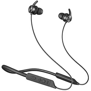 Read more about the article COSTAR Mateband Bluetooth Wireless Neckband Earphones – 24H Playtime, Dual Equalizer Bass Boost Drivers, 20 Mins Charge, Magnetic Instant Connection – Comfortable Lightweight in Ear Earphones with Mic, Type C charging, IPX5 Sweatproof (Active Black)