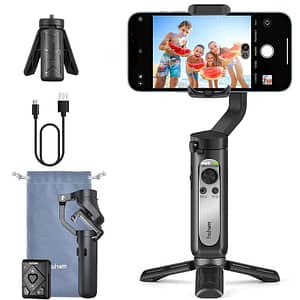 Read more about the article Drumstone X2 3-Axis Gimbal Stabilizer for Smartphone – Handheld Phone Gimbal w/Remote Auto Inception Dolly Zoom Foldable Gimbal Compatible All Smartphones for YouTube Vlog