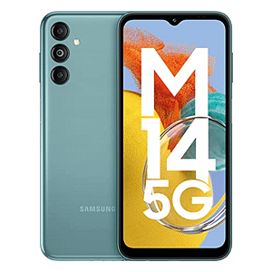 Read more about the article Samsung Galaxy M14 5G (Smoky Teal, 6GB, 128GB Storage) | 50MP Triple Cam | 6000 mAh Battery | 5nm Octa-Core Processor | 12GB RAM with RAM Plus | Android 13 | Without Charger