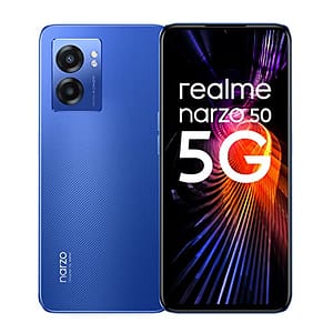 Read more about the article realme narzo 50 5G (Hyper Blue, 4GB RAM+64GB Storage) Dimensity 810 5G Processor | 48MP Ultra HD Camera