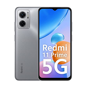 Read more about the article Redmi 11 Prime 5G (Chrome Silver, 4GB RAM 64GB ROM) | Prime Design | MTK Dimensity 700 | 50 MP Dual Cam | 5000mAh | 7 Band 5G