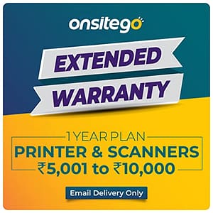 Read more about the article ONSITEGO 1 Year Extended Warranty for Printers and Scanners Rs. 5001 to 10,000 for B2B (Email Delivery)