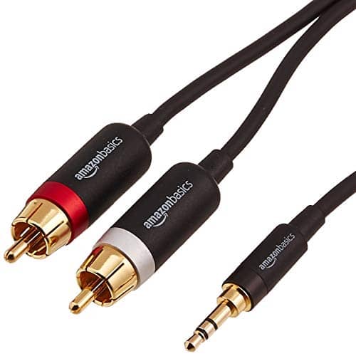 You are currently viewing AmazonBasics 3.5mm to 2-Male RCA Adapter Cable For Tablet, Smartphone (Black, 15 feet)