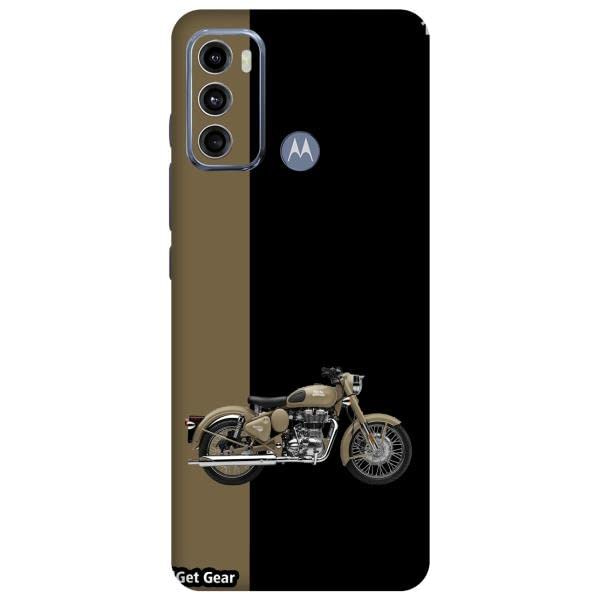 You are currently viewing Gadget Gear Vinyl Skin Back Sticker Enfield Light Brown Black (120) Mobile Skin Compatible with Motorola Moto G40 Fusion (Only Back Panel Coverage Sticker)